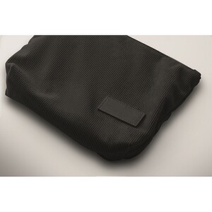 Corduroy cosmetic bag, black