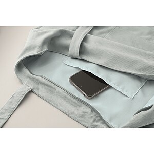 Corduroy large shopping bag, baby blue