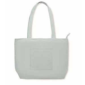 Corduroy large shopping bag, baby blue