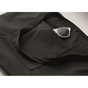 Corduroy large shopping bag, black