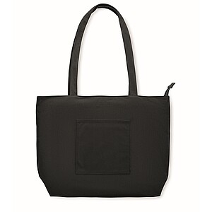 Corduroy large shopping bag, black