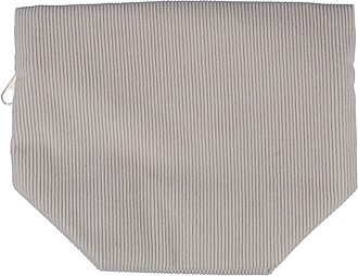 Corduroy zippered cosmetic pouch Tia, grey