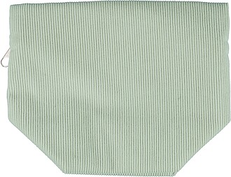 Corduroy zippered cosmetic pouch Tia, pastel green