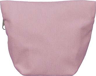Corduroy zippered cosmetic pouch Tia, pastel pink
