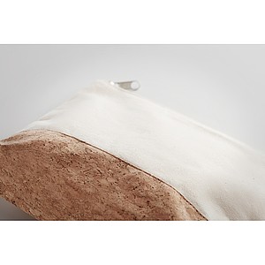 Cork & cotton cosmetic bag