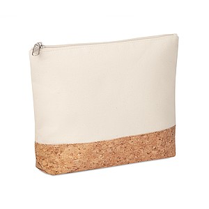 Cork & cotton cosmetic bag