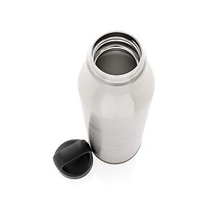 Cork leakproof vacuum flask, silver