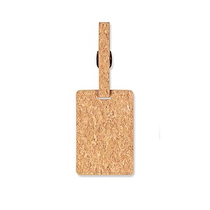 Cork luggage tag