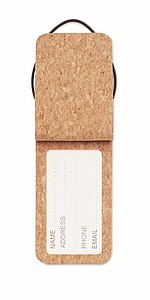 Cork luggage tag