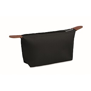 Cosmetic bag in 600D RPET, black