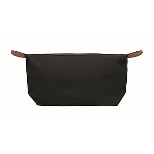 Cosmetic bag in 600D RPET, black
