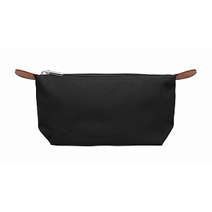 Cosmetic bag in 600D RPET, black
