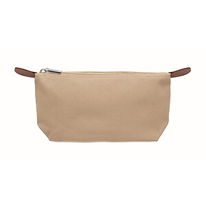 Cosmetic bag in 600D RPET, khaki