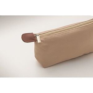 Cosmetic bag in 600D RPET, khaki