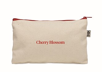 Cosmetic bag in organic cotton