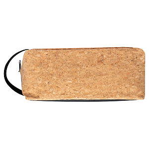 Cosmetic bag with cork bottom