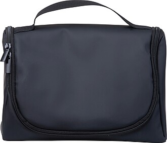 Cosmetic bag with hanging hook, black