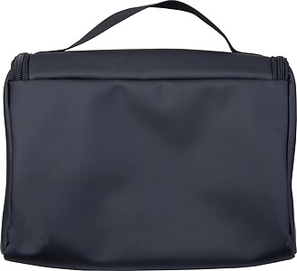 Cosmetic bag with hanging hook, black