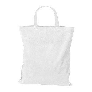 Cotton bag with short handles