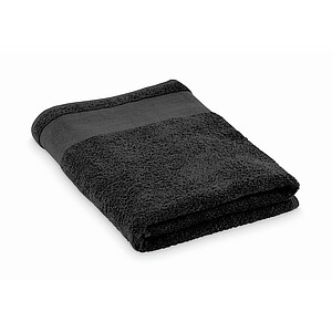 Cotton bath towel, black