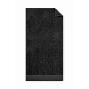 Cotton bath towel, black