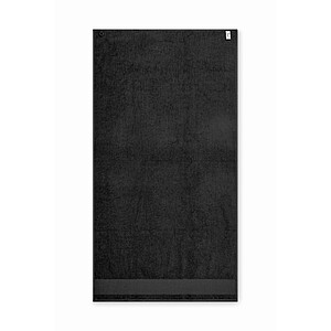 Cotton bath towel, black