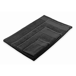 Cotton bath towel, black