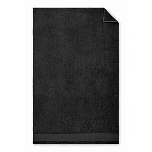 Cotton bath towel, black
