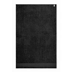 Cotton bath towel, black