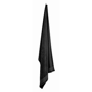 Cotton bath towel, black