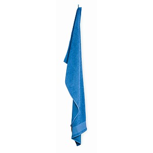 Cotton bath towel, blue
