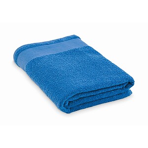 Cotton bath towel, blue