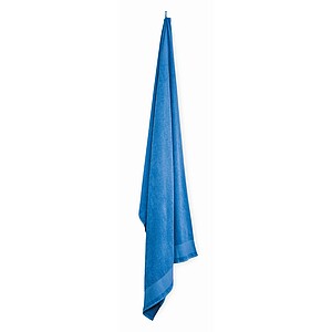 Cotton bath towel, blue