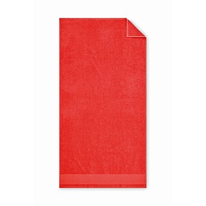 Cotton bath towel, red