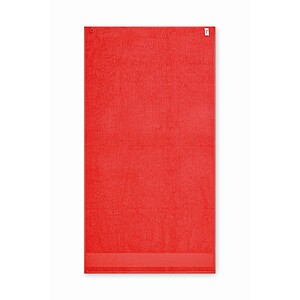 Cotton bath towel, red
