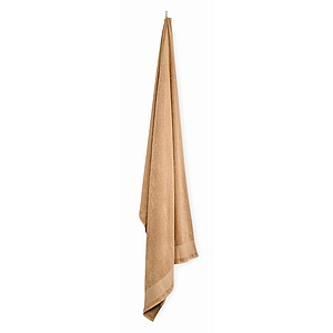Cotton bath towel, rope