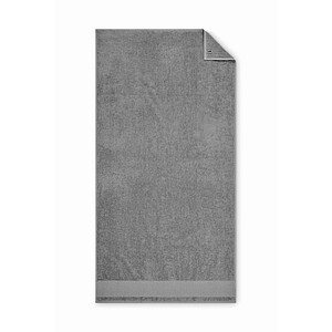Cotton bath towel, stone grey