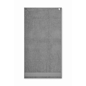 Cotton bath towel, stone grey