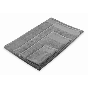 Cotton bath towel, stone grey