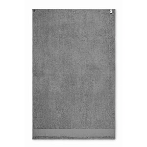 Cotton bath towel, stone grey