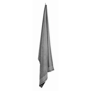 Cotton bath towel, stone grey