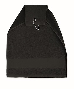 Cotton golf towel with hanger