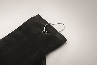 Cotton golf towel with hanger