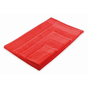 Cotton guest towel, red