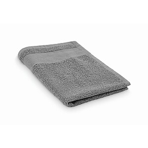 Cotton guest towel, stone grey