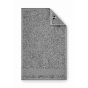 Cotton guest towel, stone grey