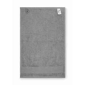 Cotton guest towel, stone grey
