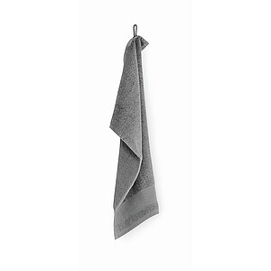 Cotton guest towel, stone grey