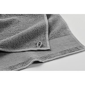 Cotton guest towel, stone grey