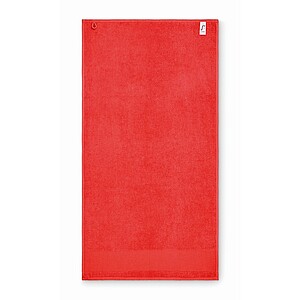 Cotton hand towel, red